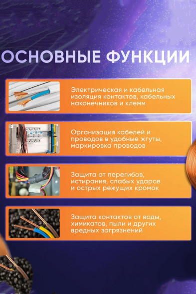 Термоусадка Ф25 черный 1 метр