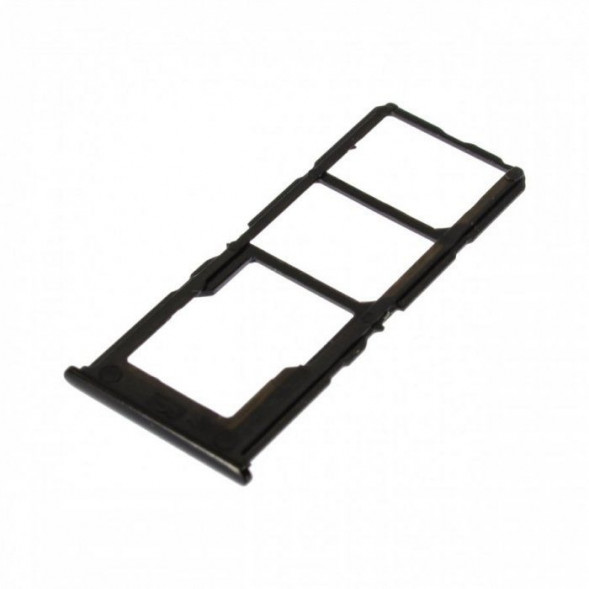 Держатель сим карты SIM лоток для Vivo Y91C (Черный)