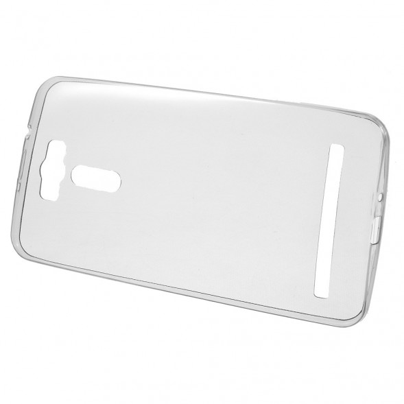 Прозрачный силиконовый чехол накладка для Asus Zenfone 2 Laser ZE601KL, ZE600KL (Черный)