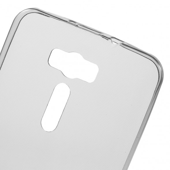 Прозрачный силиконовый чехол накладка для Asus Zenfone 2 Laser ZE601KL, ZE600KL (Черный)