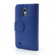 Чехол книжка с визитницей для Samsung Galaxy S 4 mini i9190 (Синий)