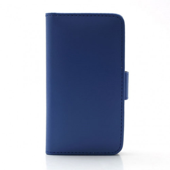 Чехол книжка с визитницей для Samsung Galaxy S 4 mini i9190 (Синий)
