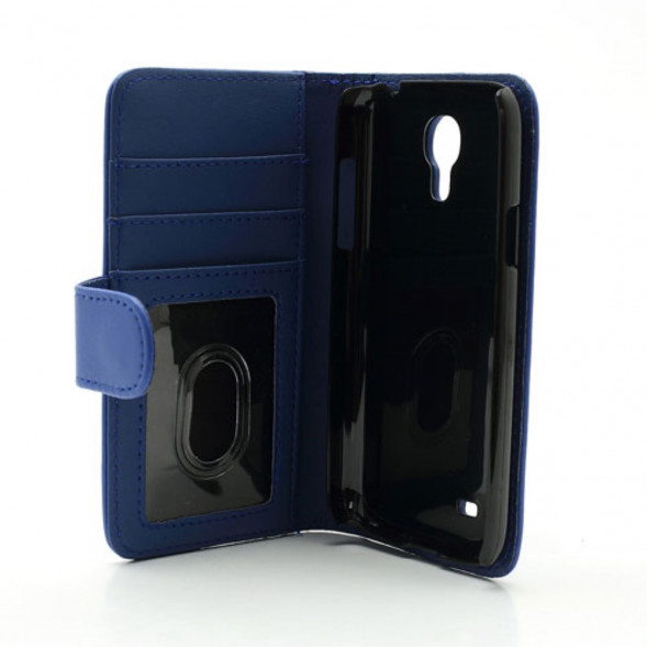 Чехол книжка с визитницей для Samsung Galaxy S 4 mini i9190 (Синий)