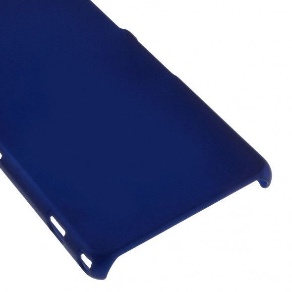 Прорезиненный чехол накладка для Sony Xperia Z1 Mini Compact D5503 (Синий)