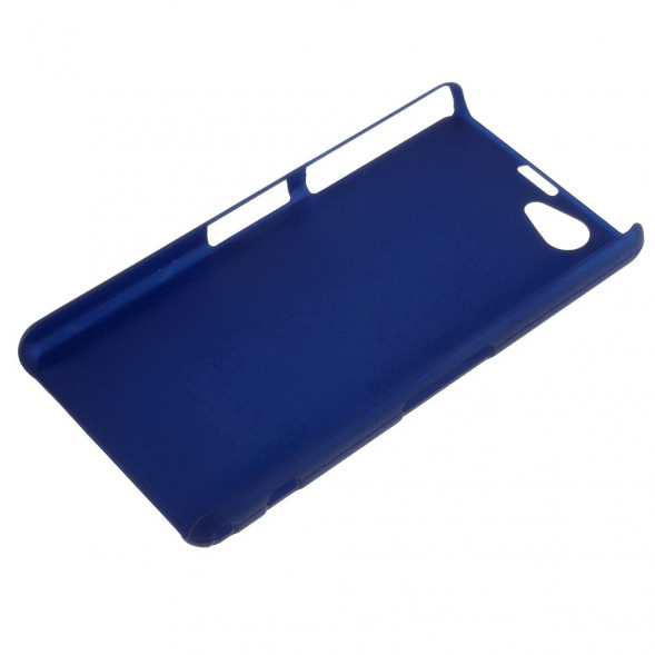 Прорезиненный чехол накладка для Sony Xperia Z1 Mini Compact D5503 (Синий)