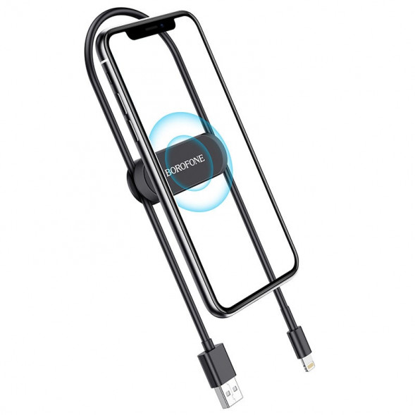 Магнитный держатель Borofone BH28 Refined магнитный на панель (черный)
