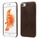 Чехол под крокодиловую кожу для iPhone 7 / iPhone 8 (коричневый)