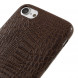 Чехол под крокодиловую кожу для iPhone 7 / iPhone 8 (коричневый)