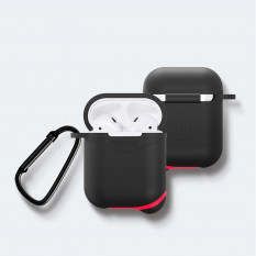 Силиконовый чехол для наушников AirPods Luminous (черный)