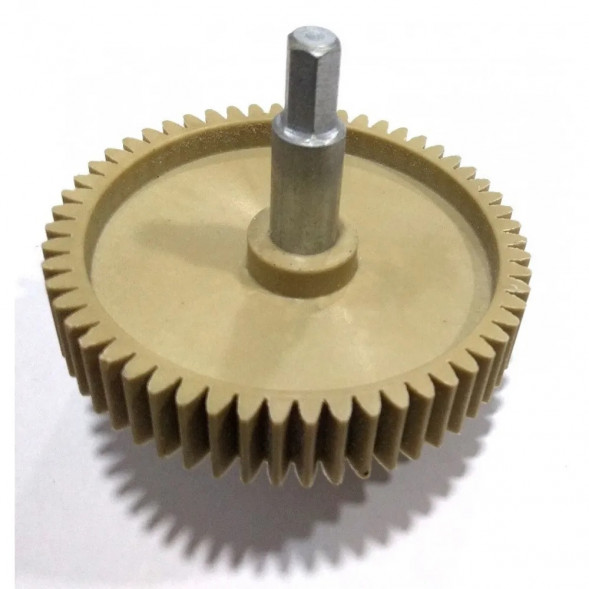 Шестерня для мясорубки Panasonic, Polaris с металлическим валом Д-86 мм (Прямые зубья)