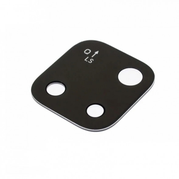 Стекло задней камеры для Xiaomi Redmi 10C (без рамки) (Черный)