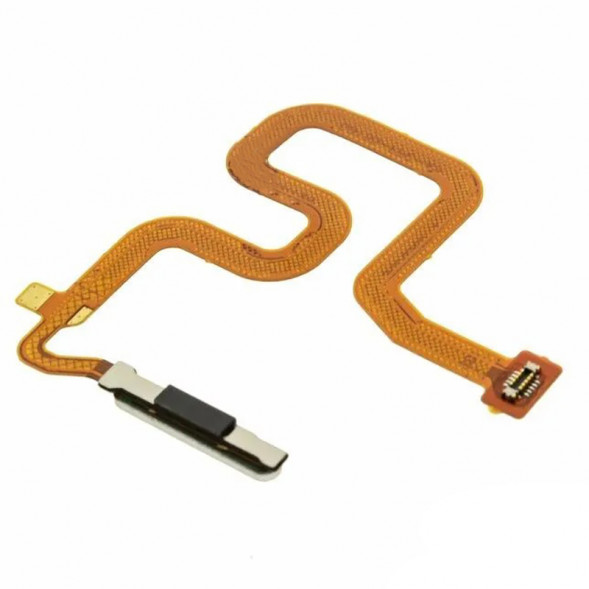 Шлейф для Realme 6 кнопка на сканер отпечатка пальца (Белый)