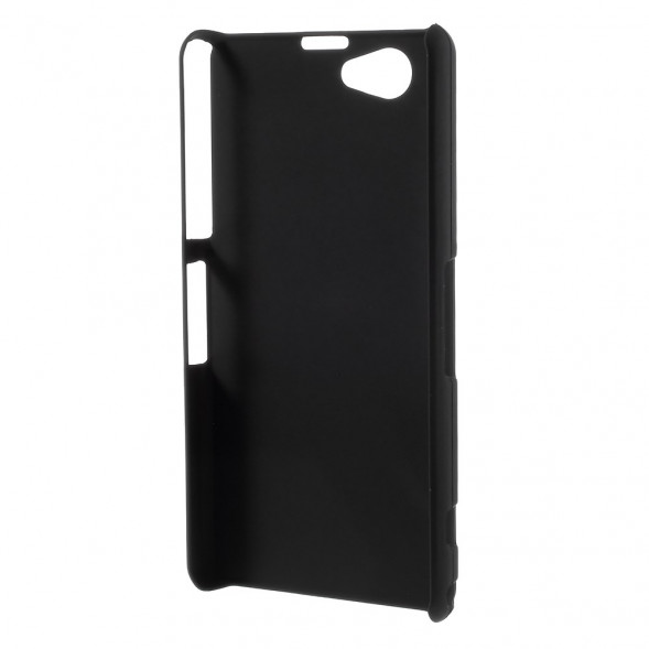 Прорезиненный чехол накладка для Sony Xperia Z1 Mini Compact D5503 (Черный)