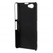 Прорезиненный чехол накладка для Sony Xperia Z1 Mini Compact D5503 (Черный)