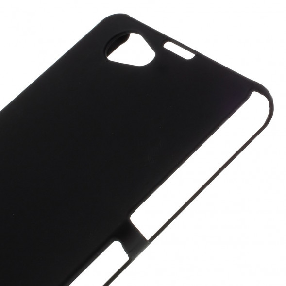 Прорезиненный чехол накладка для Sony Xperia Z1 Mini Compact D5503 (Черный)