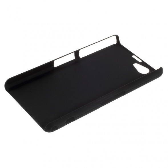 Прорезиненный чехол накладка для Sony Xperia Z1 Mini Compact D5503 (Черный)