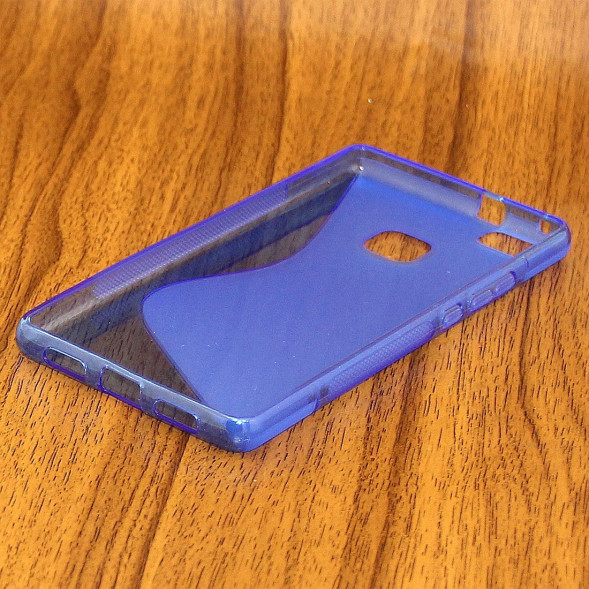 Антискользящий чехол для Huawei P9 Lite (Голубой)