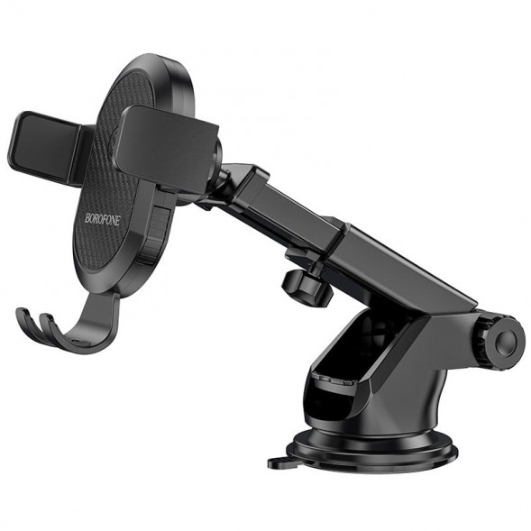 Автомобильный держатель Borofone BH39 Amazing bay на панель (черный)