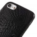 Чехол под крокодиловую кожу для iPhone 7 / iPhone 8 (черный)