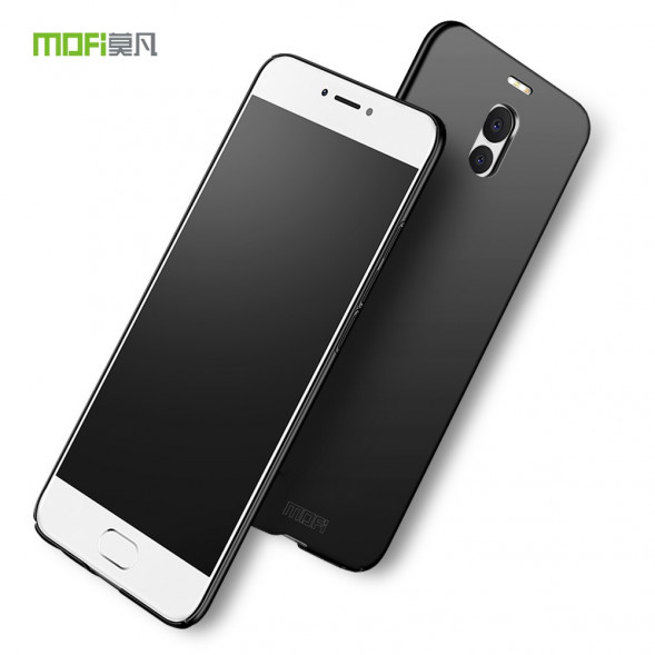 Ультратонкий пластиковый Mofi чехол для Meizu M6 Note (черный)