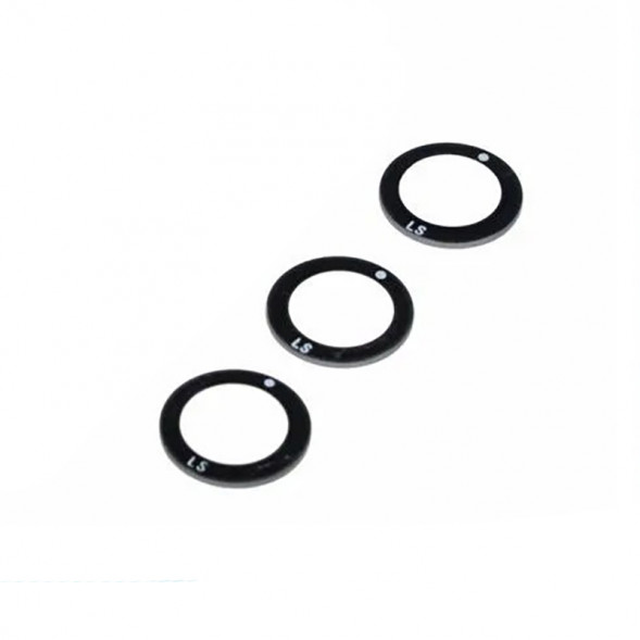 Стекло задней камеры для Xiaomi Redmi 9T (комплект 3шт.) (Черный)