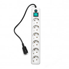 Сетевой фильтр Гарнизон ЕНW-0 0,5 м 6 розеток (белый) для UPS