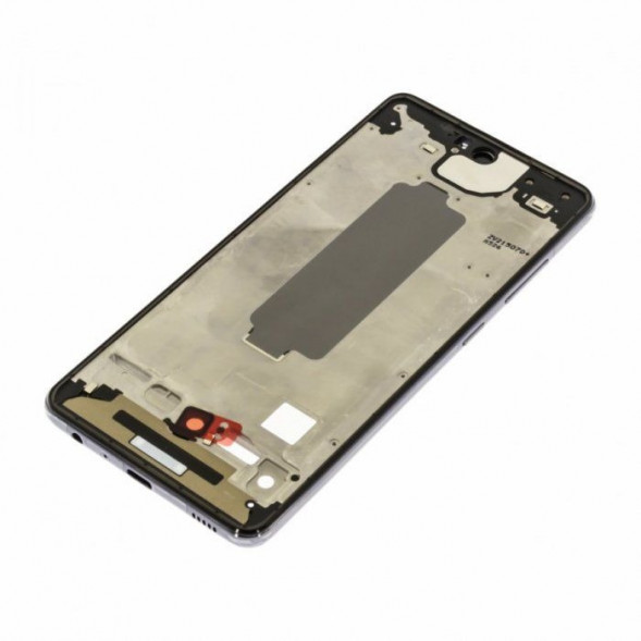 Рамка дисплея для Samsung A525 Galaxy A52 средняя часть корпуса (Черная)