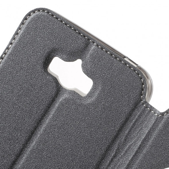 Песочный чехол с окном информации для Asus Zenfone Max (ZC550KL) (Сереый)