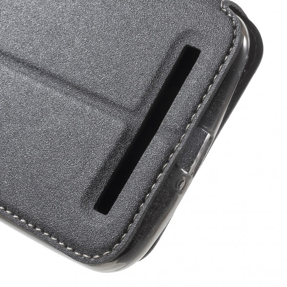 Песочный чехол с окном информации для Asus Zenfone Max (ZC550KL) (Сереый)