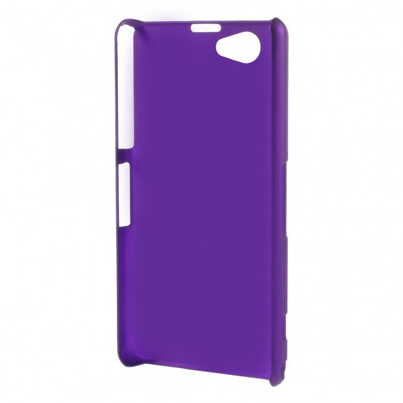 Прорезиненый чехол накладка для Sony Xperia Z1 Mini Compact D5503 (Фиолетовый)