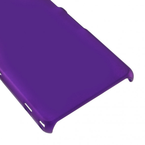Прорезиненый чехол накладка для Sony Xperia Z1 Mini Compact D5503 (Фиолетовый)