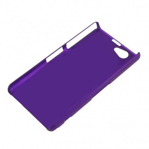 Прорезиненый чехол накладка для Sony Xperia Z1 Mini Compact D5503 (Фиолетовый)
