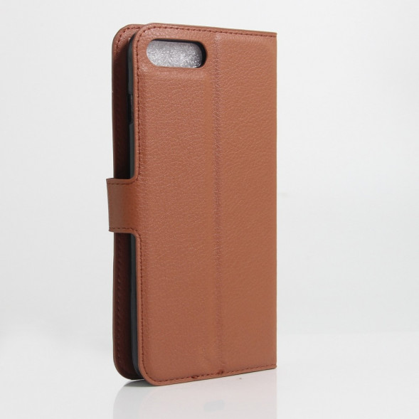 Чехол книжка с визитницей для iPhone 7 Plus (Коричневый)