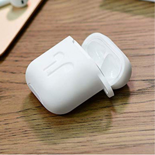 Силиконовый чехол для наушников Apple AirPods Shock Proof (белый)