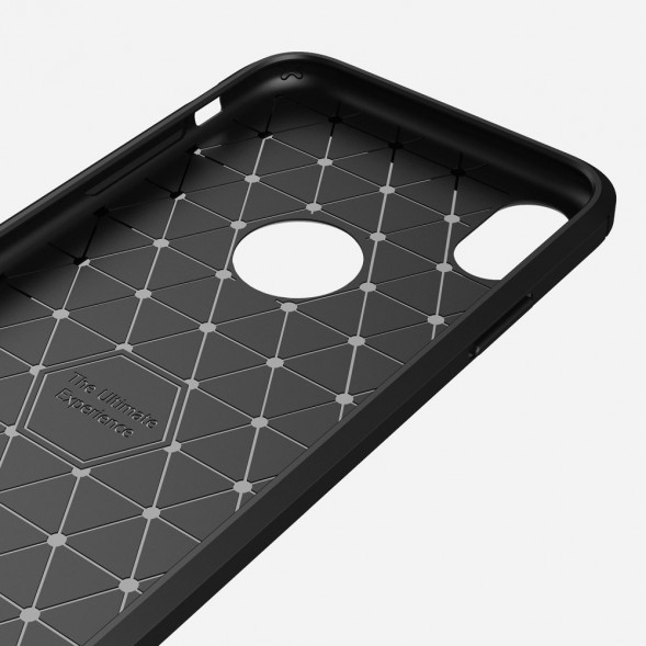 Чехол-накладка Carbon Fibre для iPhone XR (черный)