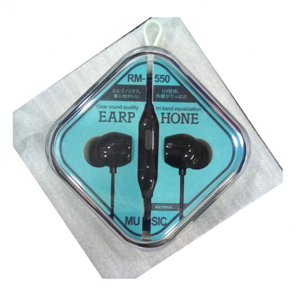 Гарнитура наушники 3,5 Remax Music RM-550 с микрофоном (белый)