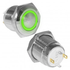 GQ16B-10E/J/G/N off-(on) Кнопка антивандальная серии GQ16B-S с подсветкой