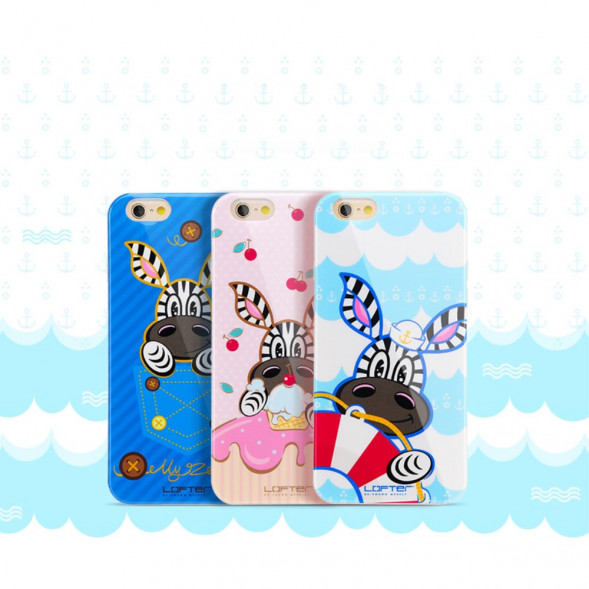 TPU Чехол накладка Lofter для iPhone 6, 6S (Зебра спасатель)