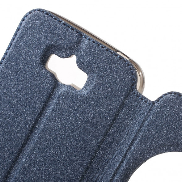 Песочный чехол с окном информации для Asus Zenfone Max (ZC550KL) (Синий)