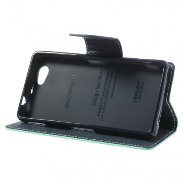 Чехол книжка с визитницей Mercury Goospery для Sony Xperia Z1 Compact D5503 (Голубой)