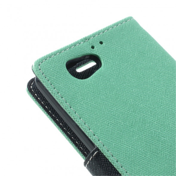 Чехол книжка с визитницей Mercury Goospery для Sony Xperia Z1 Compact D5503 (Голубой)