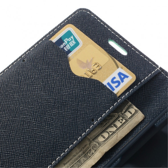 Чехол книжка с визитницей Mercury Goospery для Sony Xperia Z1 Compact D5503 (Голубой)