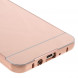 Алюминиевый бампер чехол для Samsung Galaxy J7 (2016) SM-J710F (Розовое золото)