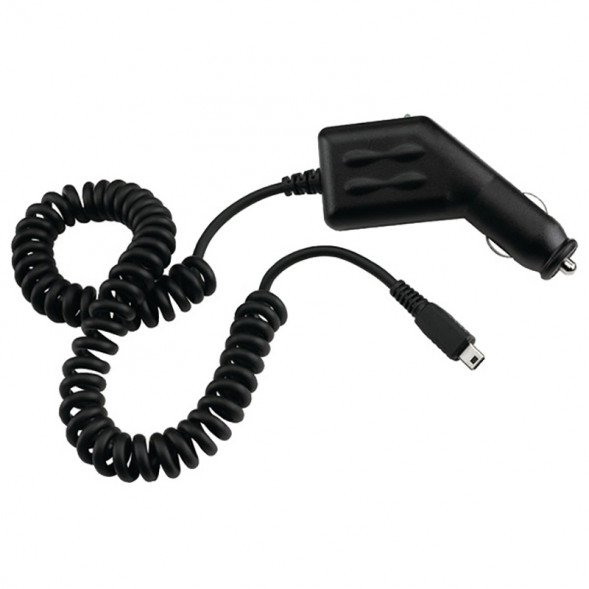 Автомобильная зарядка mini usb (пружина)