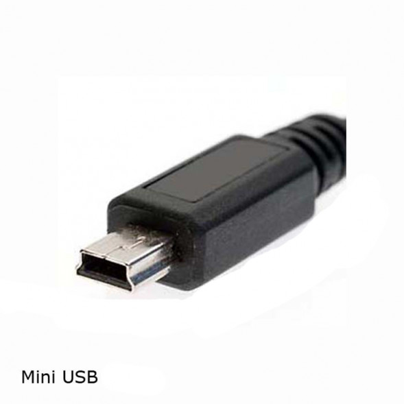 Автомобильная зарядка mini usb (пружина)