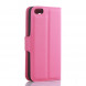 Чехол книжка с визитницей для iPhone 5, 5S, SE (розовый)