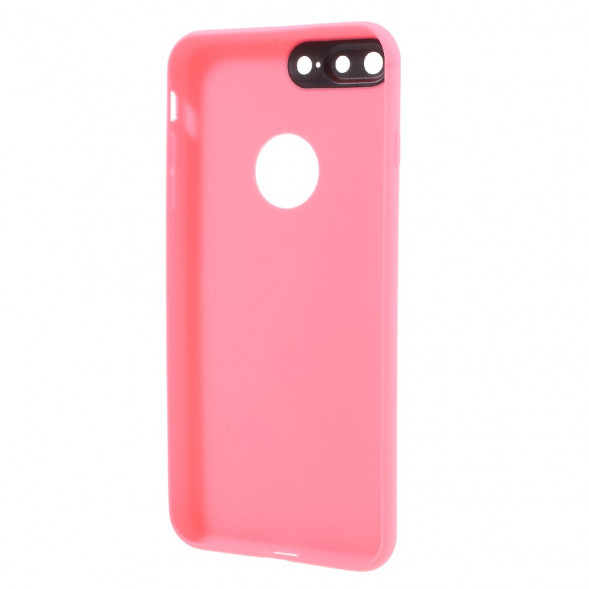 TPU Чехол с защитой камеры для iPhone 7 Plus / 8 Plus (розовый)