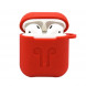 Силиконовый чехол для наушников Apple AirPods Shock Proof (красный)