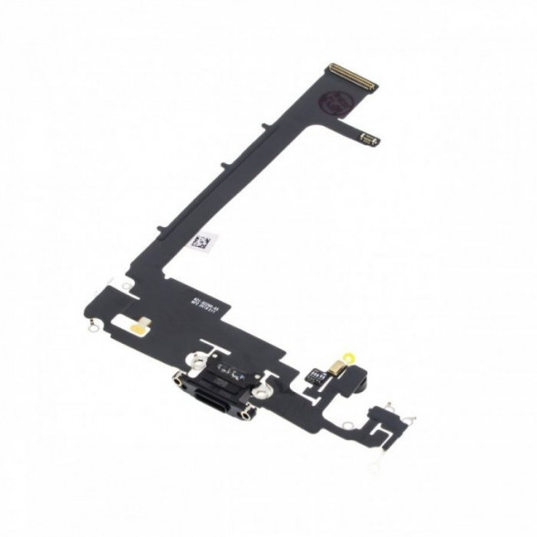 Шлейф для iPhone 11 Pro Max на разъем зарядки (Черный)