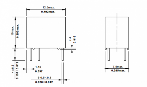 JRC-23F-HS-5VDC FORWARD Реле электромагнитное